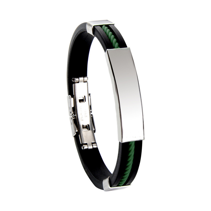 Yiwu joyería pequeña al por mayor botón de mariposa de verano pulido transfronterizo un hombre y una mujer joyería pequeño producto pulsera de acero inoxidable