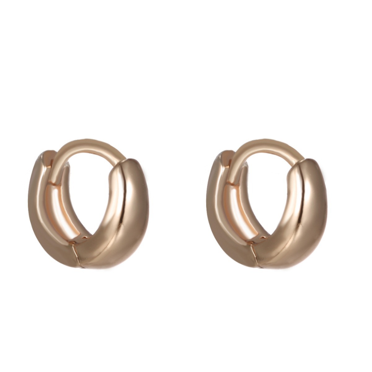 Xuping joyas transfronterizas europeas y estadounidenses simples y compactos pendientes de círculo de orejas de lujo ligero para mujeres procesamiento de orejas de alta calidad personalizados image 6