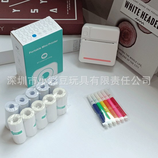 C19 파우더 + 감열지 5개 + 접착지 5개 + 컬러펜