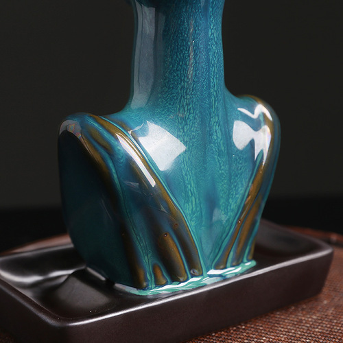 Cross-border ceramic European and American beauty statue backflow incense burner creative beauty sandalwood cigarette backflow incense burner home furnishings