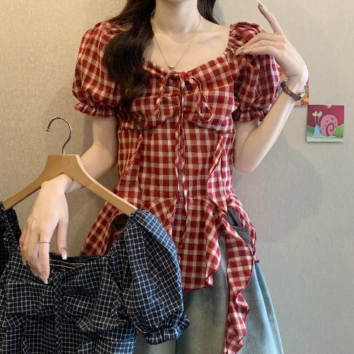 Red colored summer shirt