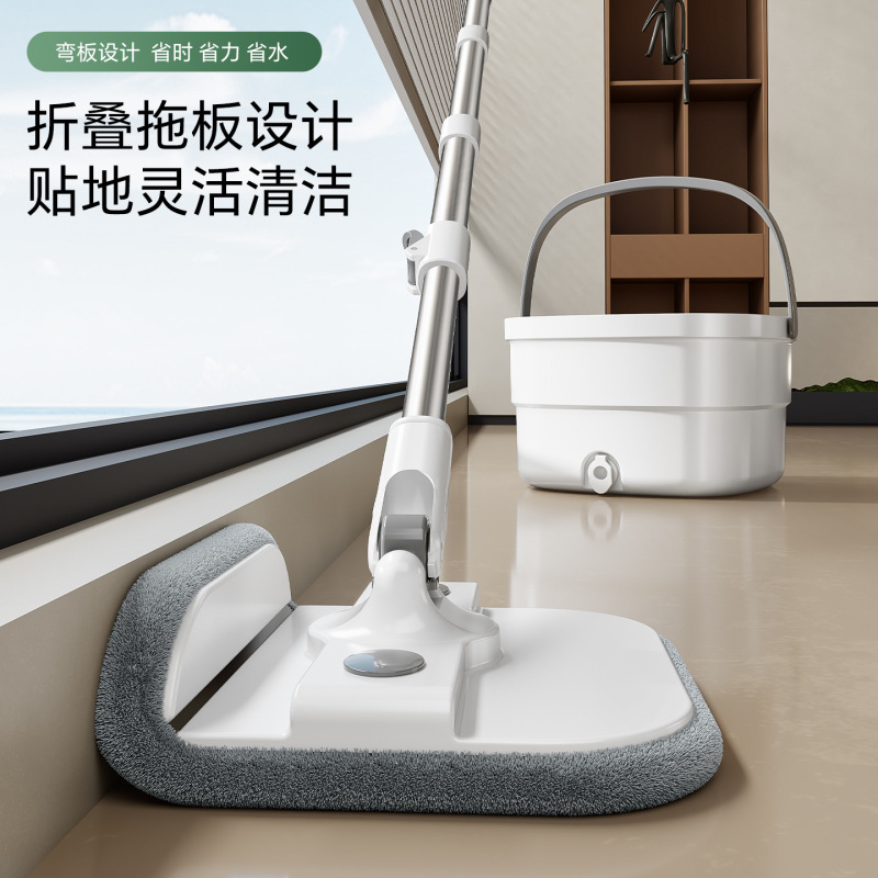 Factory direct supply: a magic mop with a separate dirty water bucket, a lazy person's labor-saving mop, a rotating mop that requires no hand washing for home use