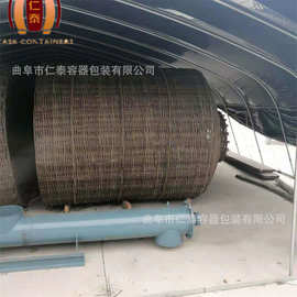 酒海猪血糊制工艺 新款创意条编木酒海 藤编酒海图片 储酒大容器