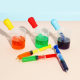 Montessori Children's Science Experimental Area Materials Kindergarten Early Education Toys Straw Dropper Pigment Color Matching Mixed Color