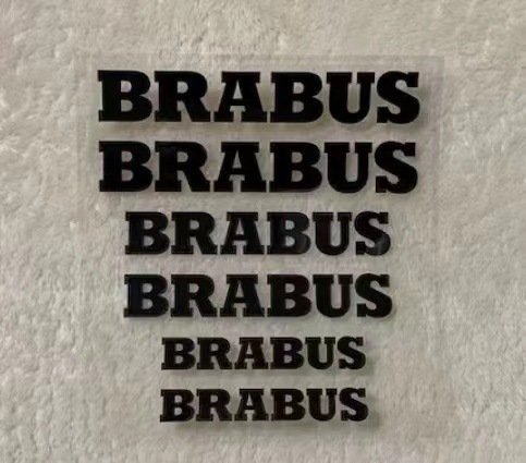 Brabus üslubunda əyləc kaliper stikeri, 6 ədəd dəst