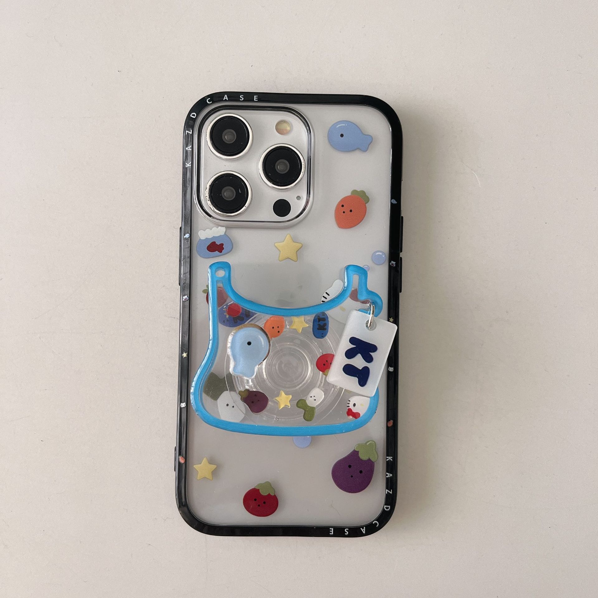 Vegetales transparentes de nicho KT cat para Apple 16ProMax funda para teléfono 15/14 nuevo soporte 15Pro 13 mujer