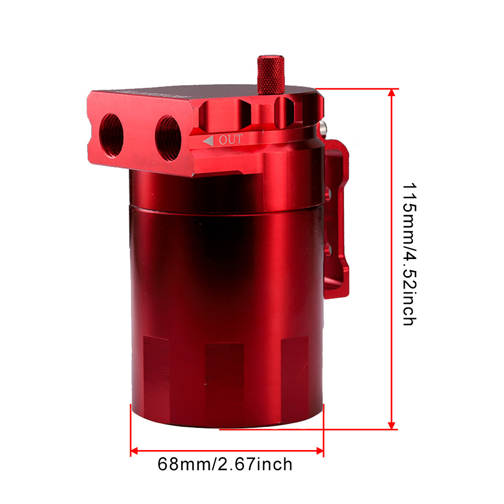 Car modification universal breathable pot exhaust gas filter oil with air filter oil pot recovery intake pot 350ML