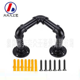 热销推荐独立站六六八工艺品wish毛巾环图片实拍尺寸复古浴室酒架