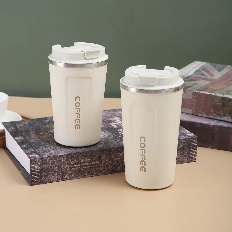 350ml500ml Stains Steel Coffee Cup Travel Thermal Mug Lea|undefined