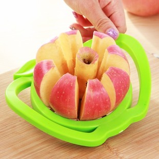 Steel Fruit Cutter with Double Handle, Apple Slicer, Fruit Corer, Kitchen Gadget Wholesale