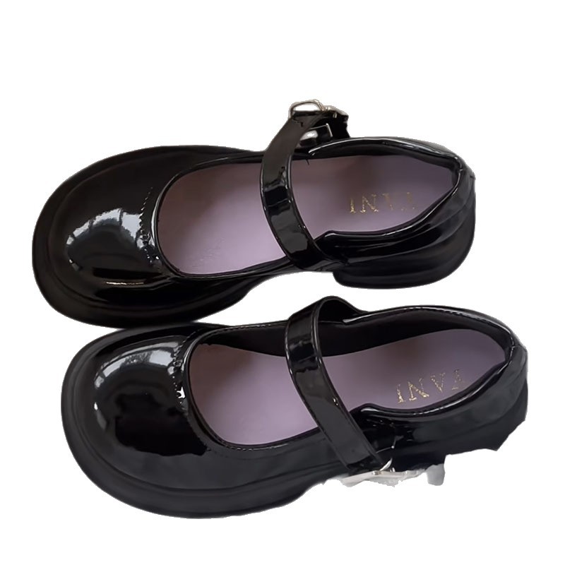 2026 primavera y otoño nuevo estilo francés vintage zapatos marizhen negro universal estilo japonés de estilo universitario zapatos de cuero de suela gruesa para mujeres