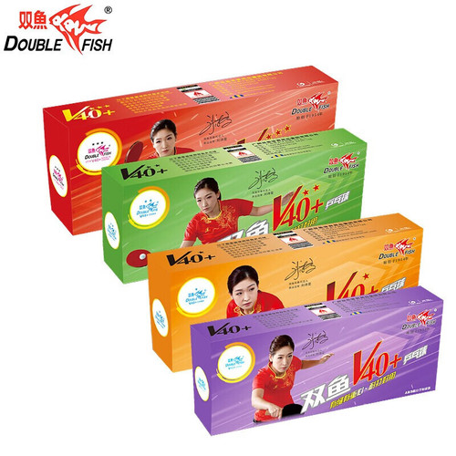Twin Fish Table Tennis Balls - 1 Star, 2 Star, 3 Star, Non-Star, Gliding V40+, New Material, 40+, Training & Match Balls - 10/100 Pack