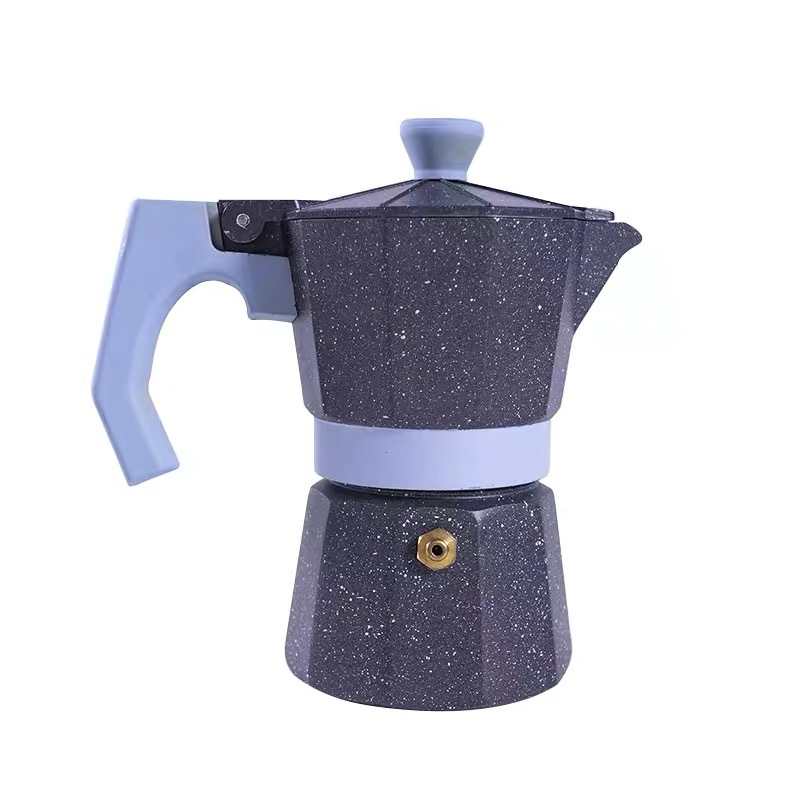 厂家定制出口麦饭石软硅胶家用手冲意式摩卡壶1-12杯50ML-1200ML|ms