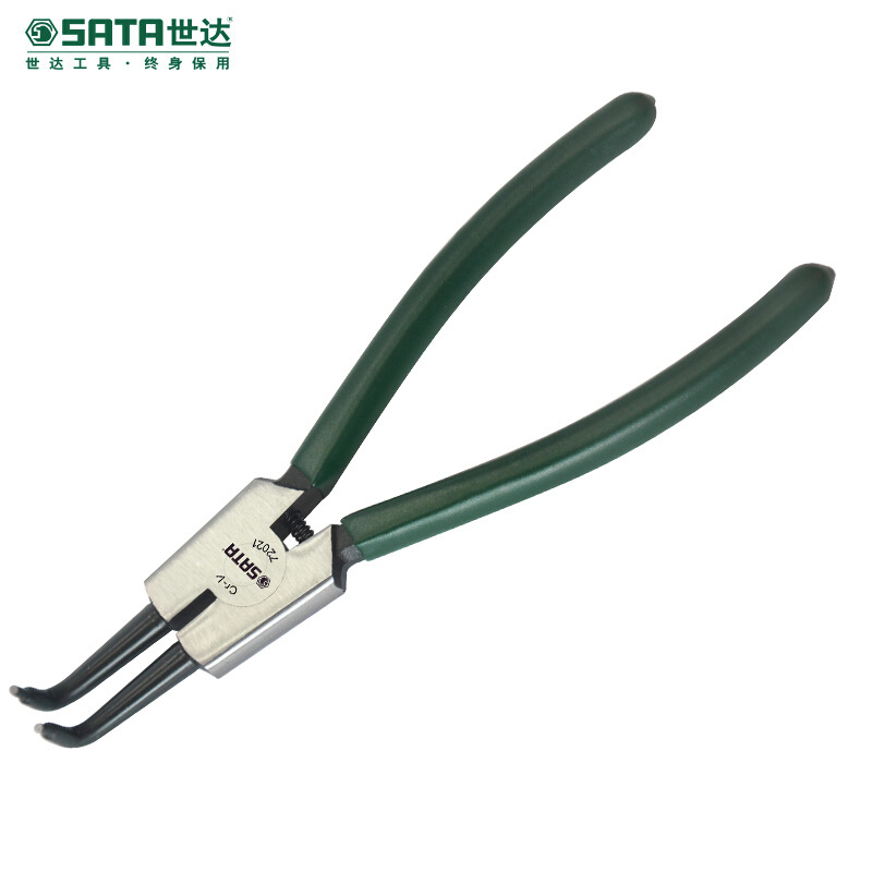 SATA世达 德式轴用曲口卡簧钳5英寸 弹簧钳卡圈卡环钳 72021