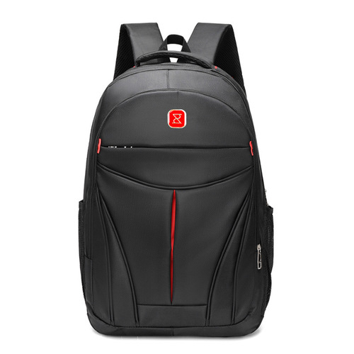 Wholesale new solid color backpack men's business computer bag primary and secondary school student school bag large capacity travel backpack