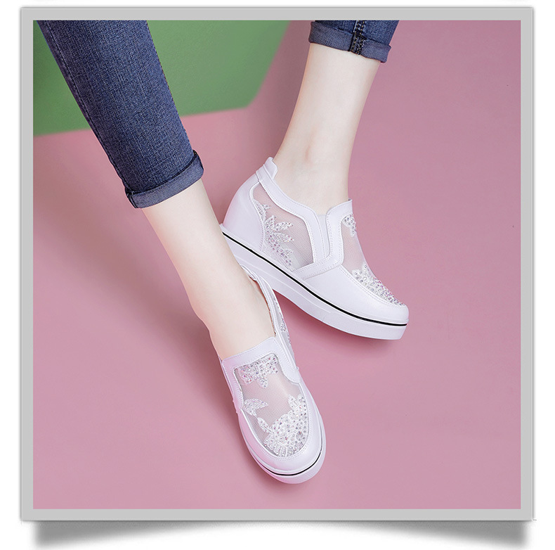Giày sneaker nữ lưới thoáng khí tăng chiều cao bên trong mùa xuân hè 2024 — JST 9131 trắng [kiểu tăng chiều cao bên trong], ML 6x252 trắng [tăng chiều cao bên trong], ML 6x252 Bạc [tăng chiều cao bên trong], JST 11068 trắng [kiểu tăng chiều cao bên trong] chi tiết 8