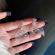 透明魚尾耳釘~設計感耳環2022年新款潮韓國氣質網紅耳飾簡約耳墜