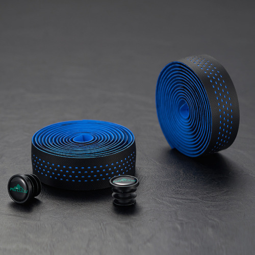 MOTSUV road handlebar straps, dead-fly bicycle straps, non-slip, breathable, sweat-absorbing silicone bent handlebars, through-hole handlebar straps