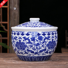 景德镇//斤猪油罐米桶米缸防潮防虫带盖家用油缸水缸陶明微