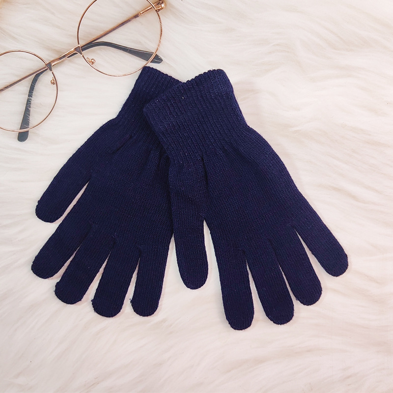 아크릴 브러시드 다섯손가락-여성 19X10 [네이비블루]