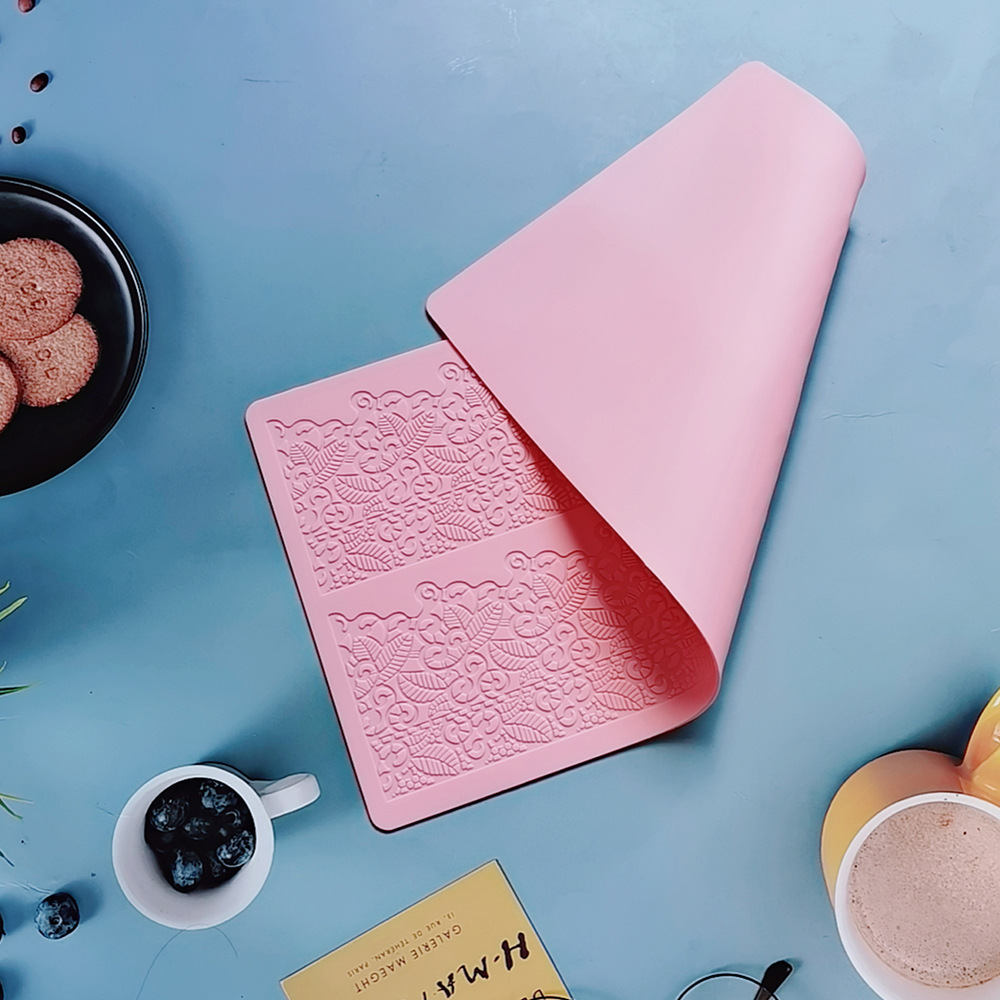 encaje 378 - 256 molde de silicona pastel de encaje molde de relieve herramientas de decoración de pastel de chocolate esterilla de relieve