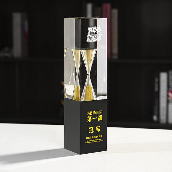Crystal Hourglass Trophy High-end Creative Ornament Annual Meeting…