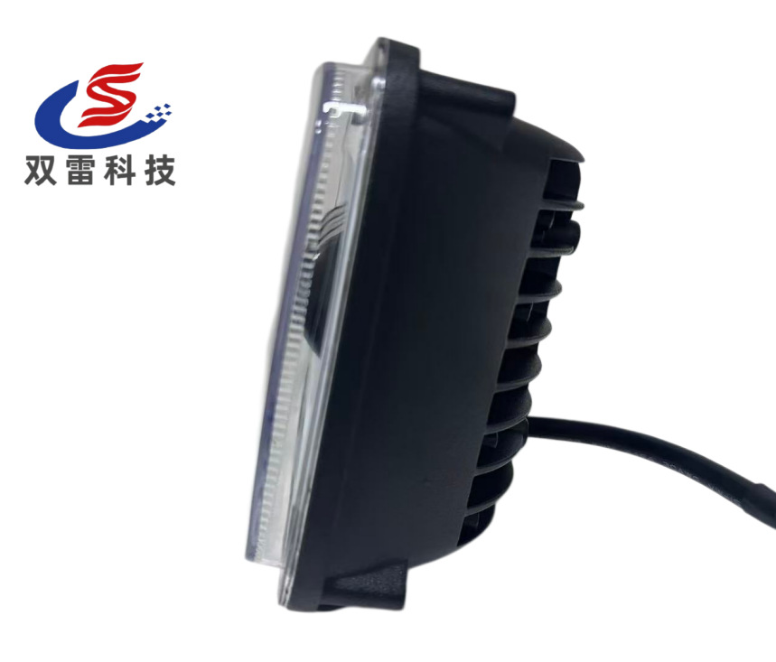 Popular Cross-Border 4X6 Wrangler Square 5inch Headlight Angel Eye High/Low Beam Off-Road Vehicle Modification Light Daytime Running Light