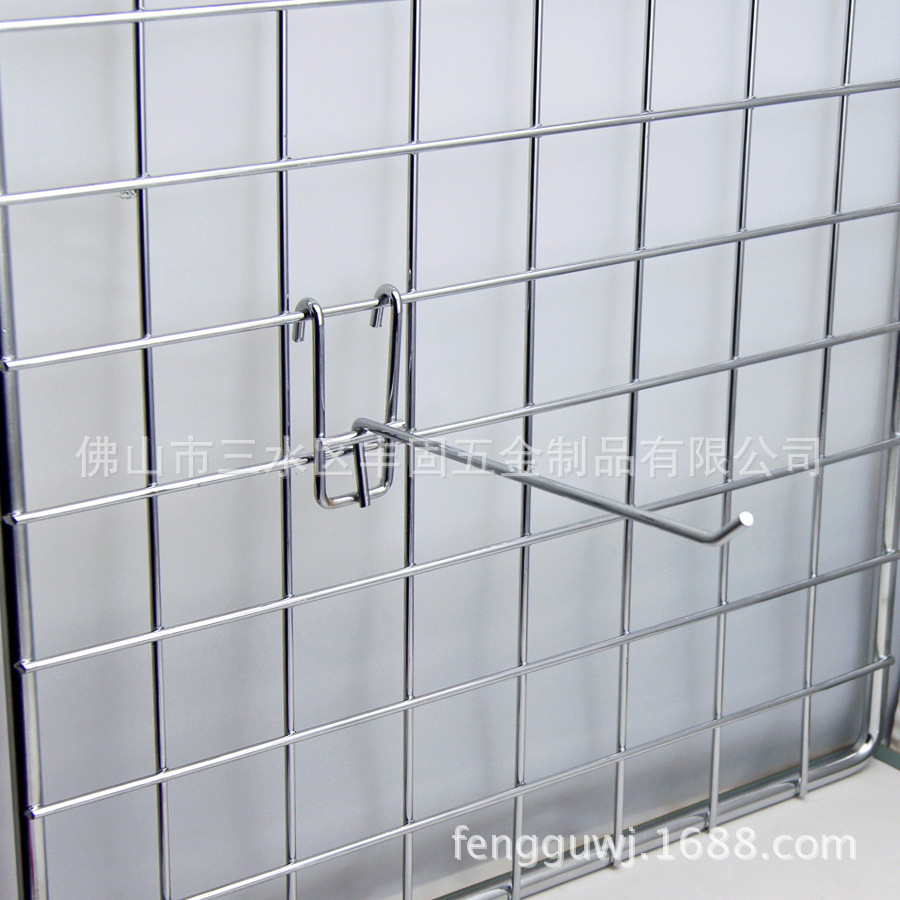 Foshan estante fábrica lote directo 5,0 alambre estante de metal gancho supermercado galvanoplastia estante gancho de red gancho de supermercado