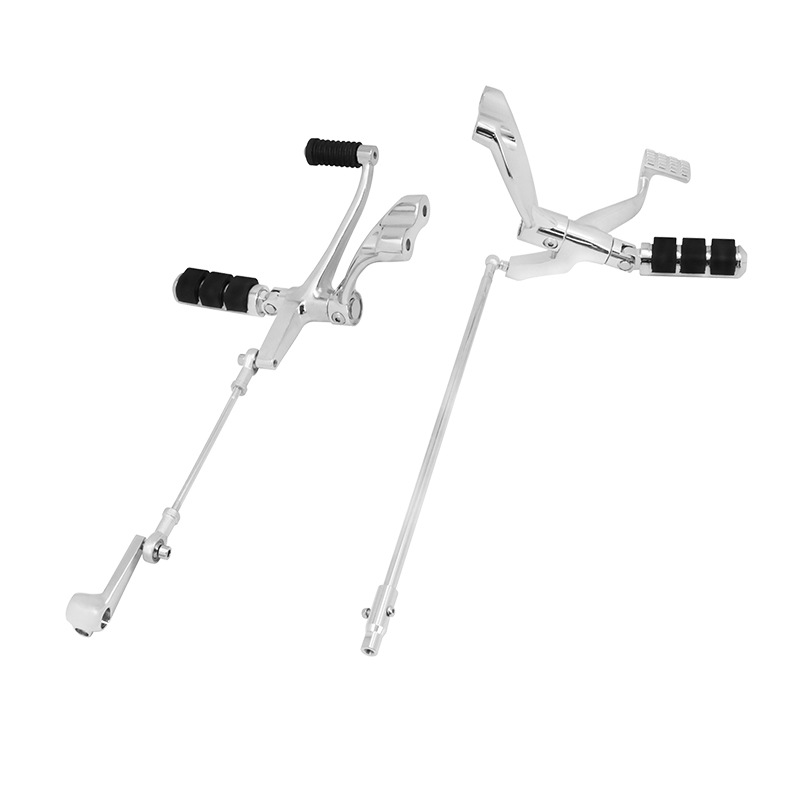 Harley Sportster Series Xl883 Xl1200 X48 Modified Front Footrest Assembly with Gear Shift for 04-25 Models