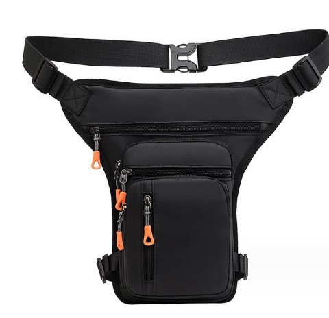 Bolso de cintura bolso de mensajero multifuncional para hombres nuevo bolso de pecho de nicho simple personalidad de la moda bolso de pierna fresco de moda fábrica al por mayor