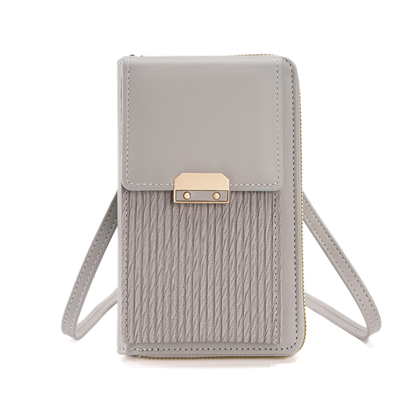 2025 nuevo bolso de mujer, bolso para teléfono móvil, bolso de hombro simple a la moda para mujer, bolso cruzado, bolso cuadrado pequeño con cierre de estilo coreano