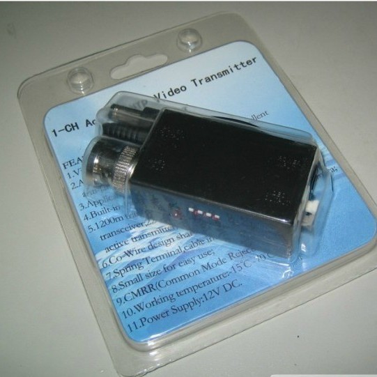 纯铜BNC 高品质  1800米单路有源双绞线视频传输器 有源发射器