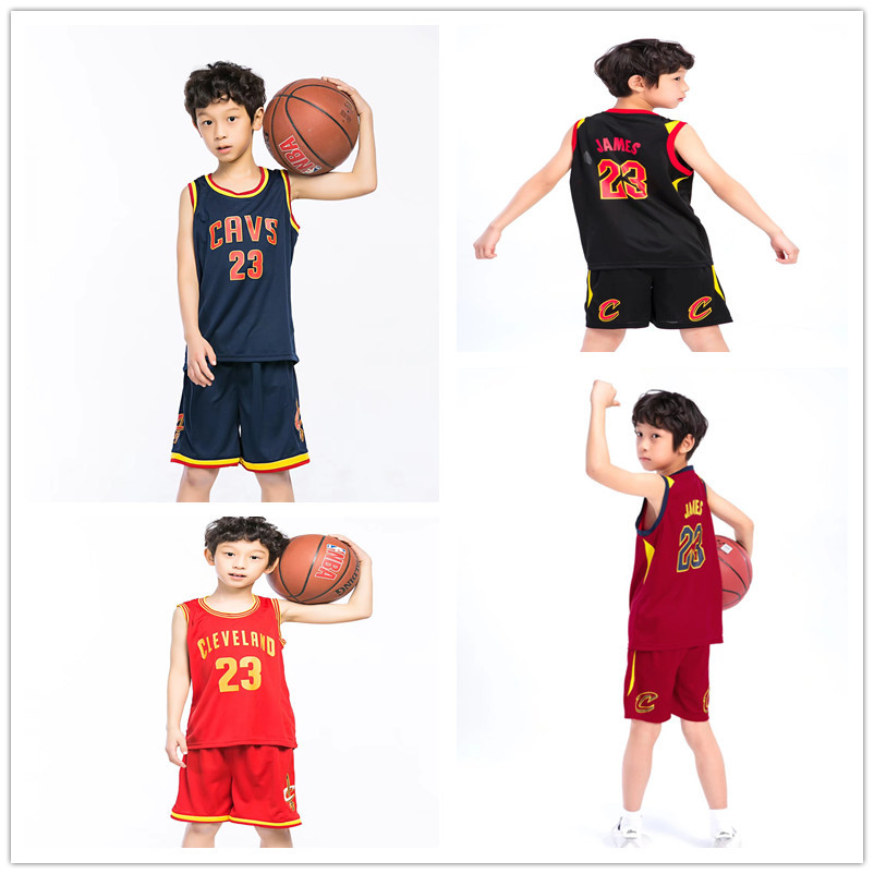 Children's Basketball Suit Sports Suit Knight James Training Suit Wholesale Six One Kindergarten Primary and Secondary School Performance Suit