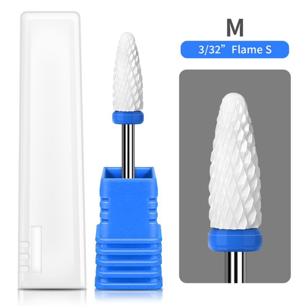 Cabeza de pulido de cerámica para uñas Cabeza de cerámica en forma de cohete pequeña Accesorios de amoladora eléctrica Despejado de piel muerta Accesorios de diamantes