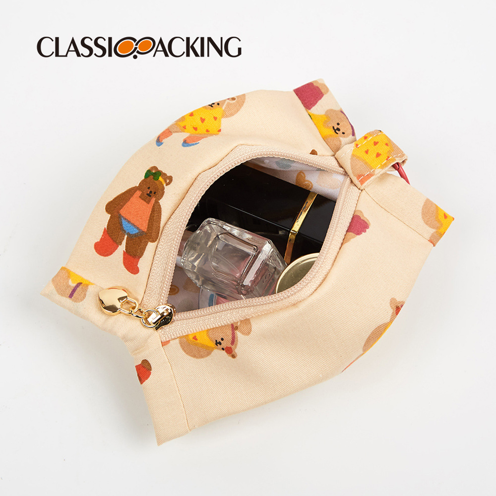 Venta al por mayor simple de gran capacidad bolsa de almacenamiento de lona bolsa de almacenamiento de ropa interior bolsa de almacenamiento de calcetines portátiles de viaje