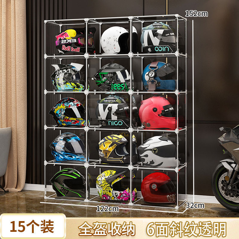ヘルメット収納棚オートバイ帽子家庭用手作り棚ヘルメット展示箱機関車装備置架ヘルメット棚|undefined