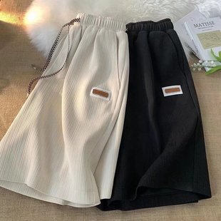 Source Manufacturer Summer Thin Ice Silk Casual Sports Five-Point Trendy Brand Loose Versatile Pants Shorts Men's Basketball