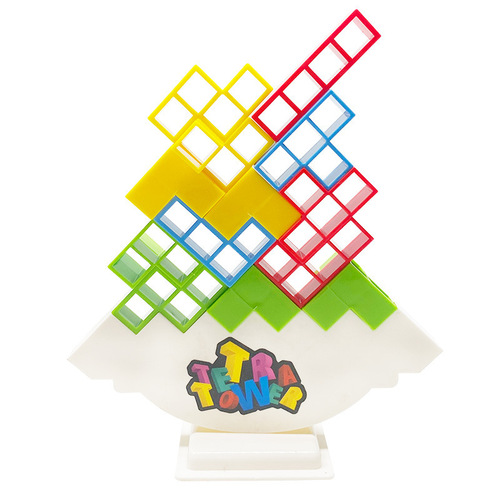Cross-border children's Tetris Jenga toy swing tabletop balance building block training interactive educational game