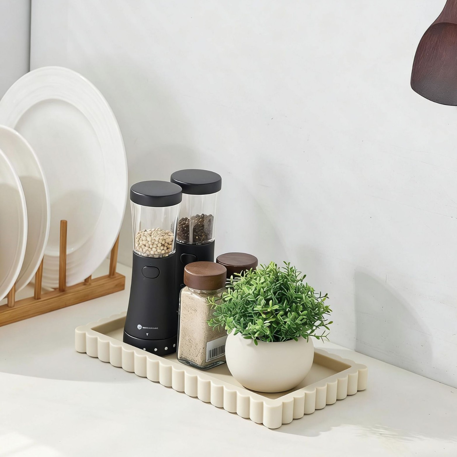 bandeja de almacenamiento de silicona ondulada para baño sala de estar mesa de café cuadrada encaje lavabo baño image 7