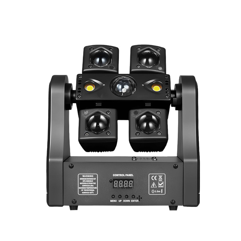 2026 rayo láser de bola mágica flash DJ Bungee control remoto transfronterizo nuevo producto lámpara de cabeza interior lámpara de cabeza DJ