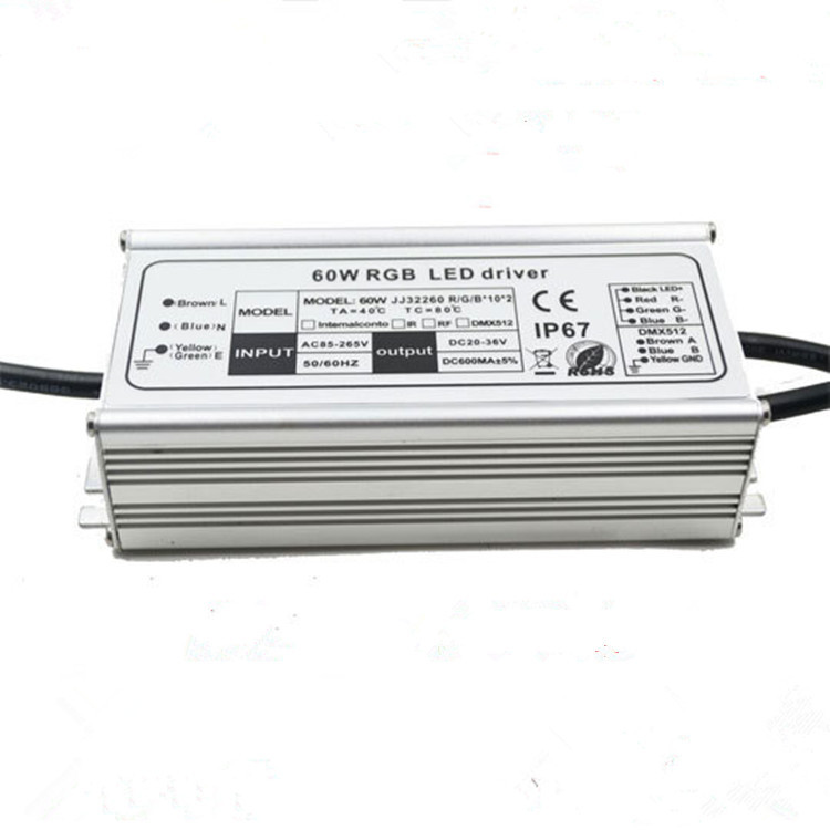 50W经济实用电源 8-12串板 高压恒流RGB驱动外置电源 现货供应