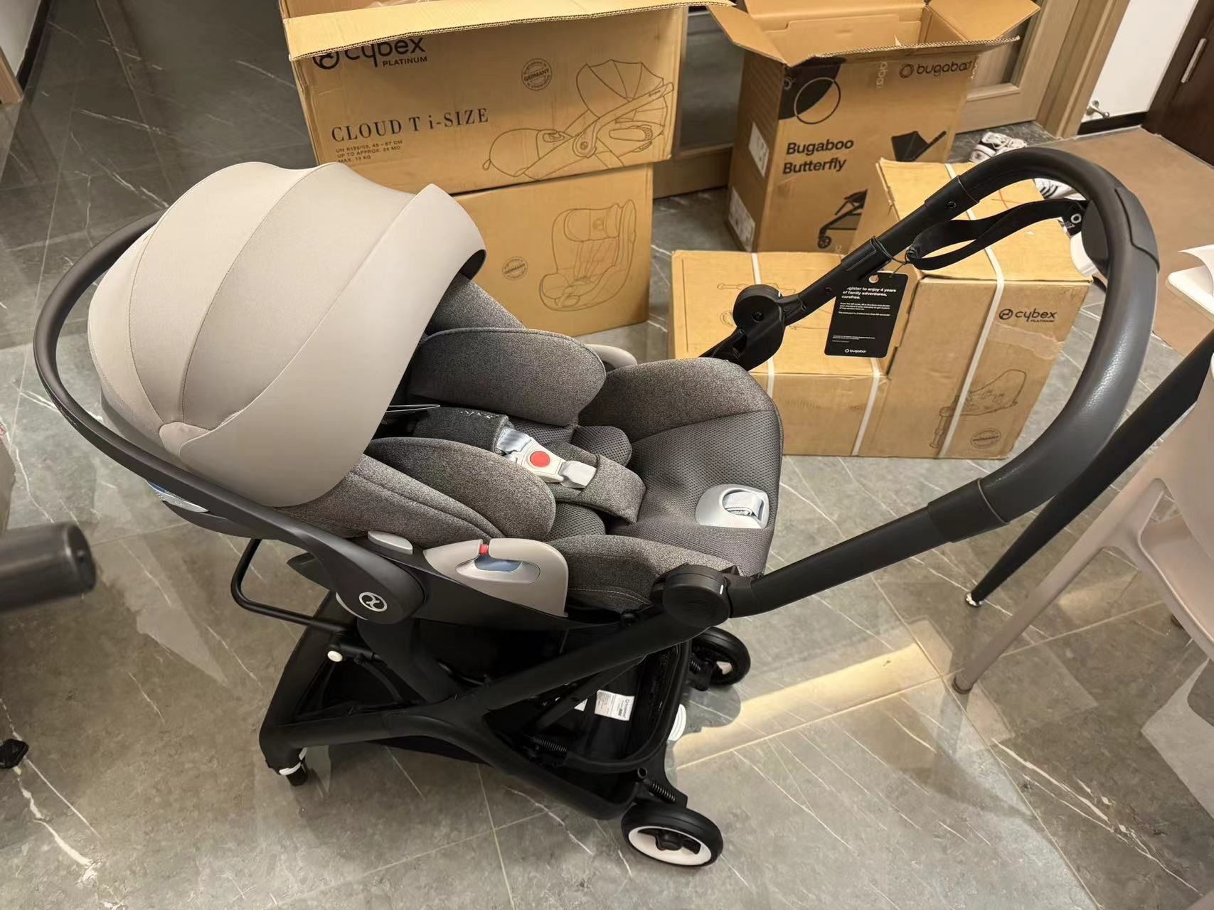 [Brand Source] Cybex Car Baby Basket Cloud T Neonatal Lying Cradle Safety Seat