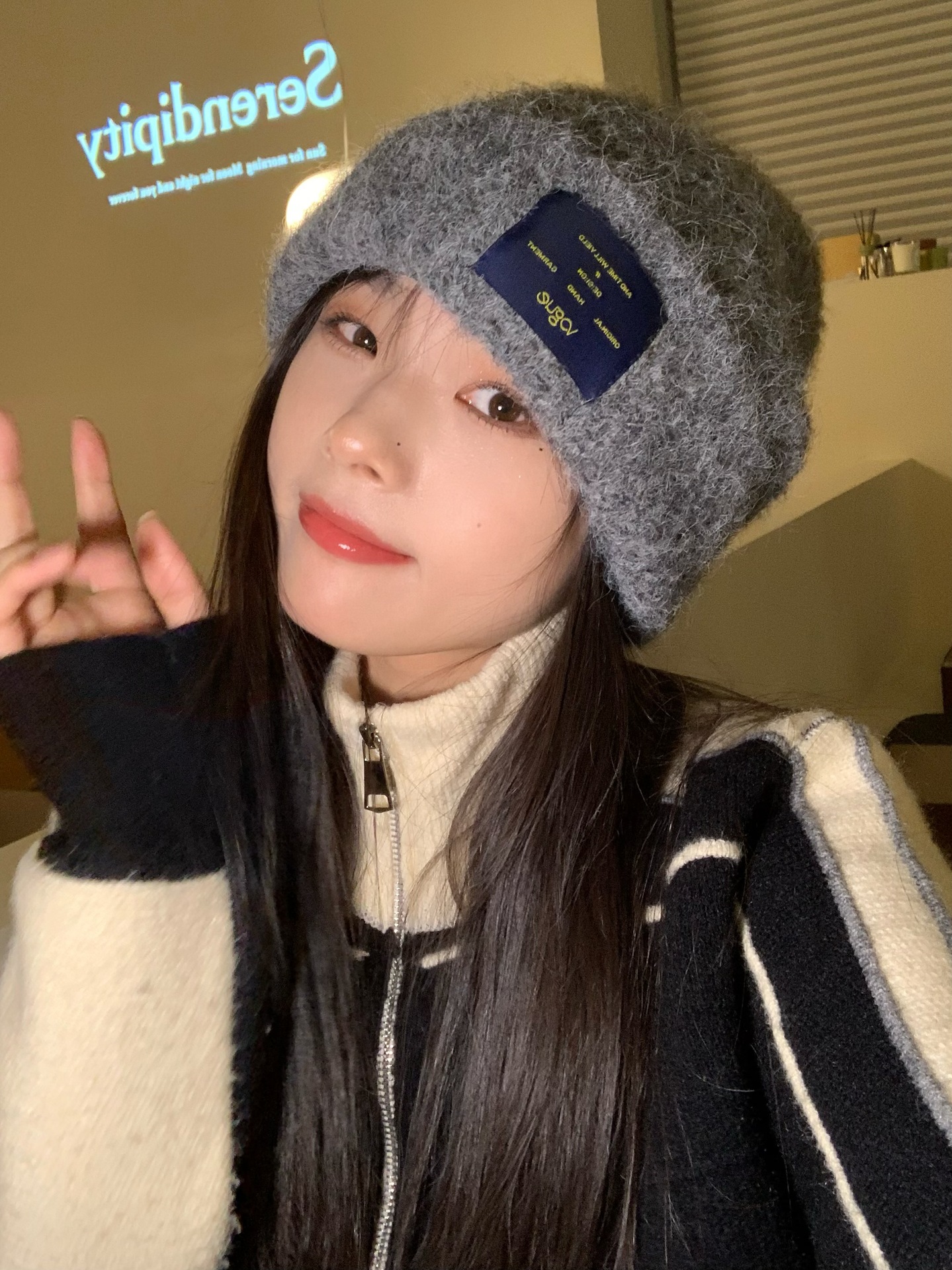 Winter New Arrival! Face-Smoothing Woolen Cable Hat for Women Autumn/Winter Korean Style Versatile Knitted Hat for Girls Baby Bonnet Hat