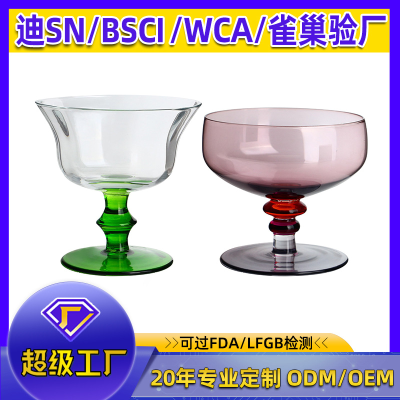 Crystal wineglass