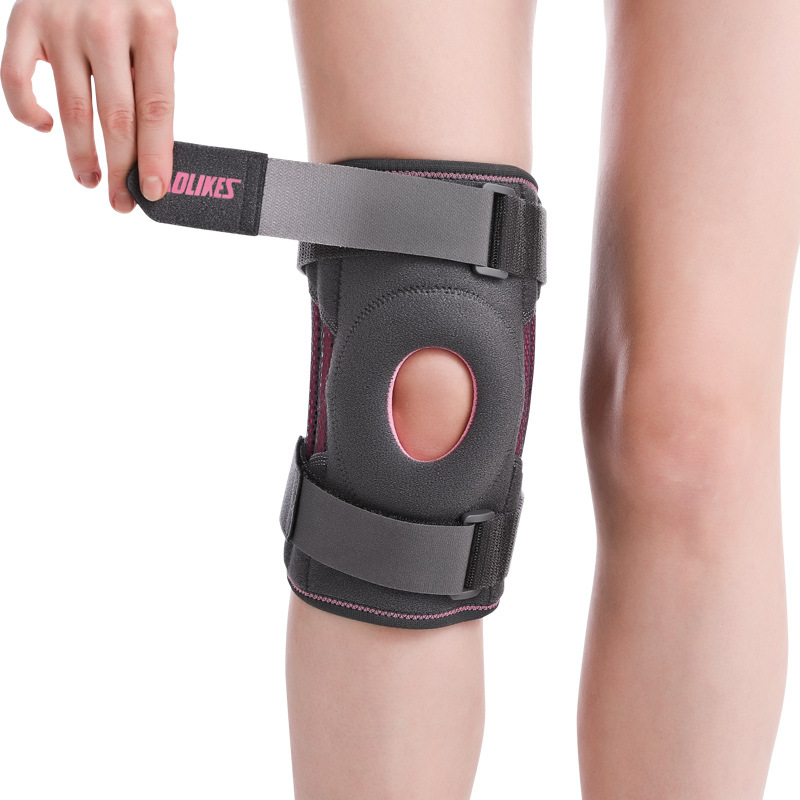 Deportes de silicona rodilla pad correr ciclismo al aire libre primavera leggings bicicleta absorción choque presión ajustable protección en stock