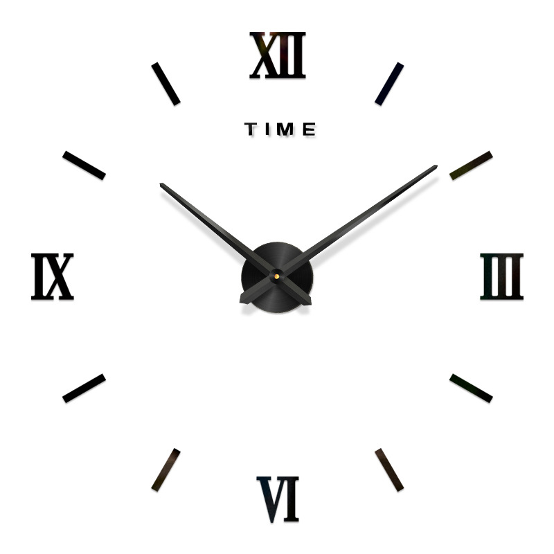 Reloj de pared de espejo de acrílico 3D DIY, reloj europeo creativo de moda, reloj de pared para decoración del hogar, venta directa de fábrica