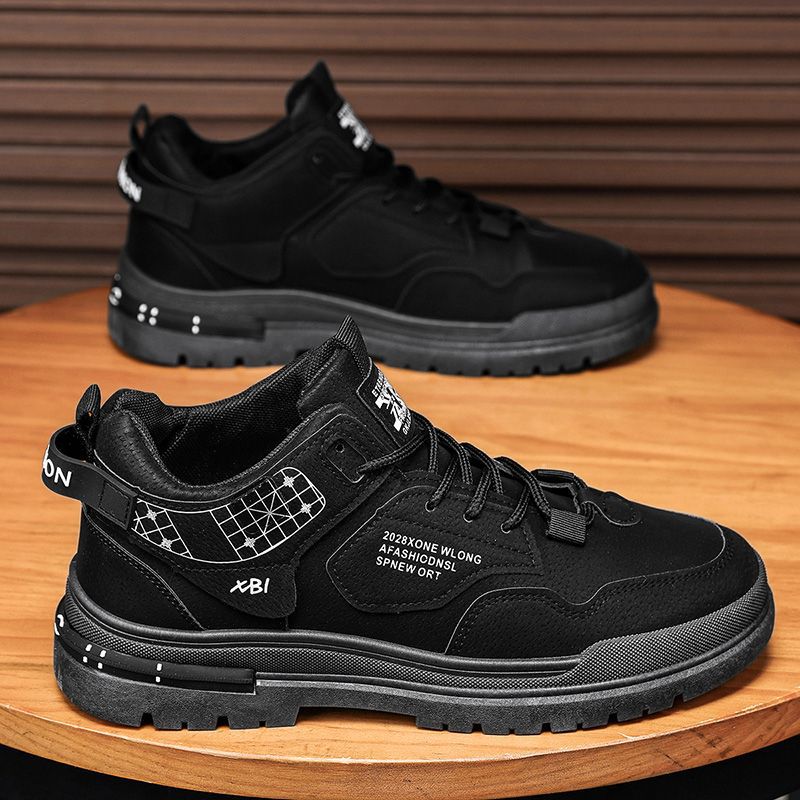 Zapatos de hombre invierno nuevos zapatos Martin de alta altura antideslizante anti-desgaste zapatos de herramienta de altura anti-desgaste zapatos de montaña al aire libre