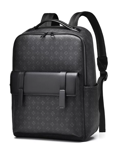 New cross-border business backpack for men, multifunctional, simple and stylish, large-capacity printed student backpack for men