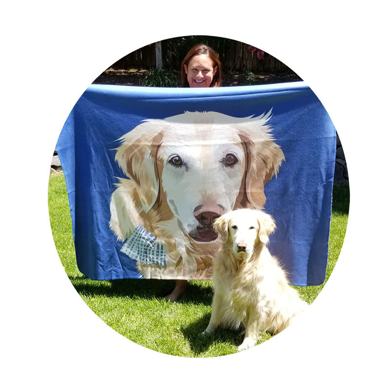 ペット布団フランネル毛布写真個性プレゼント犬保温毛布猫秋冬睡眠用マット|undefined
