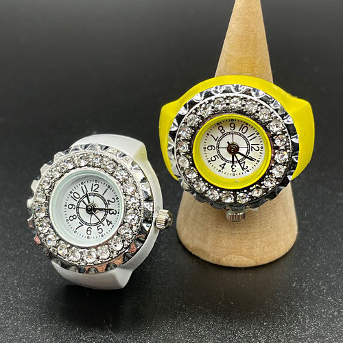 [Ring Watch] Cross-border hot-selling ring watches for men and women with diamonds and foreign trade trendy high-end watches directly approved by manufacturers